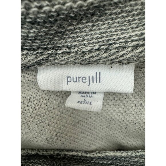 Size‎ Large Petite PUREJILL J. JILL GRAY SOFT MARLED DRESS W/POCKETS Fall Winter - Picture 6 of 8